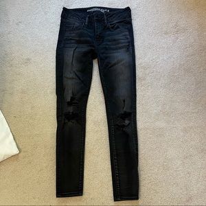 American Eagle Black Jeggings Size 2 Short